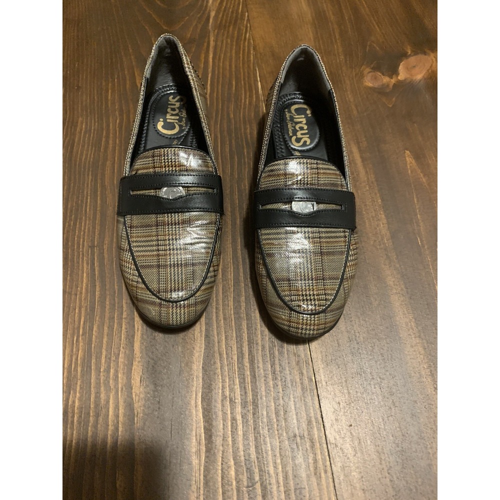 Circus‎ Sam Edelman Women Slip On  Flats Hannon  Plaid  Penny Size US 5.5M